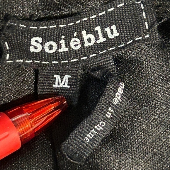 Soieblu Women’s Maxi Black Lace Bodice V-Neck/Back Evening Gown Dress Size-M GUC - Picture 10 of 12